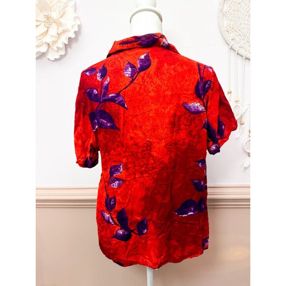 Caribou New York Vintage Button Up Blouse Size L - Picture 5 of 6